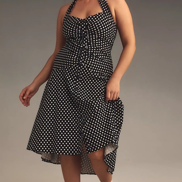 white halter neck short dress Stacy Dress – NIA